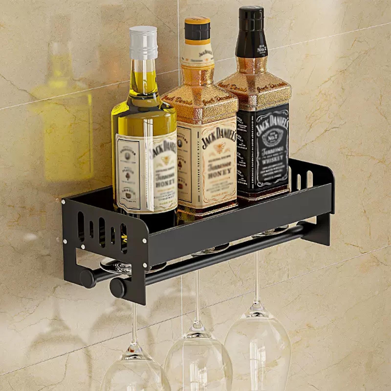 Estante de almacenamiento de Cocina colgar en la pared, Estante de Vino Montado en la Pared for Botellas, Enfriador de Vino Colgante, De Vino Montado En La Pared, De Botellas De Vino De Cocina De Bar