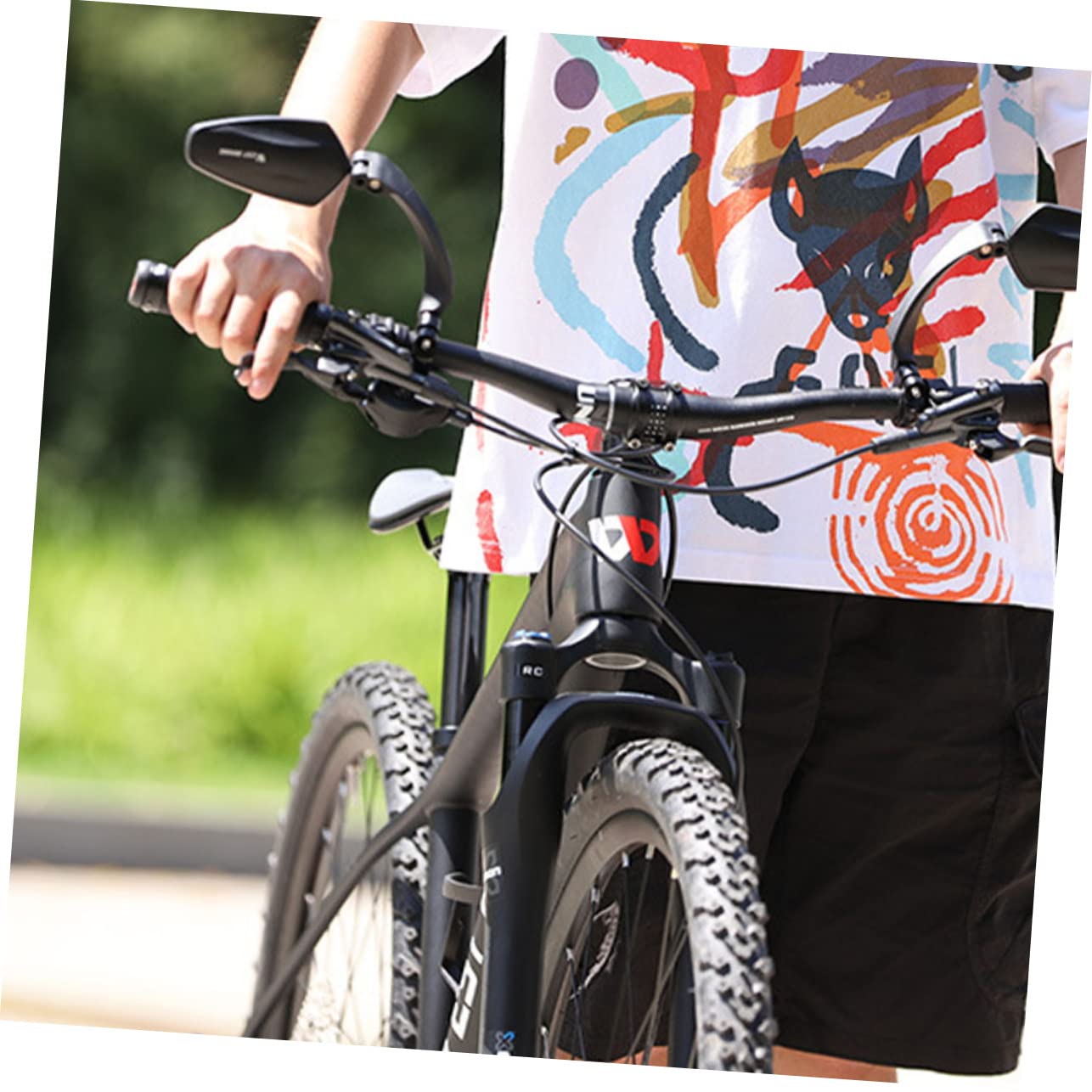 YARNOW 3pièces Rétroviseur De Vélo Rotatif à Degrés Miroir Arrière Pour Vélo De Et Route Accessoire Pratique Pour Visibilité Et Sécurité Droit