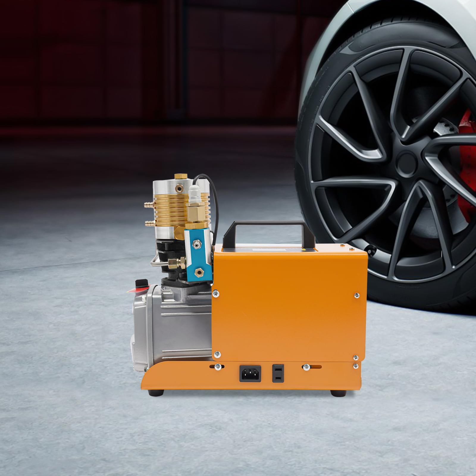 300 Bar Kompressor Hochdruckluftpumpe,Automatische Abschaltung Luftkompressor | 1800W Motorleistung | 2800R/Min | Druckeinstellung Kompressorpumpe für Hochdruckprüfung, Flaschen, Automobile
