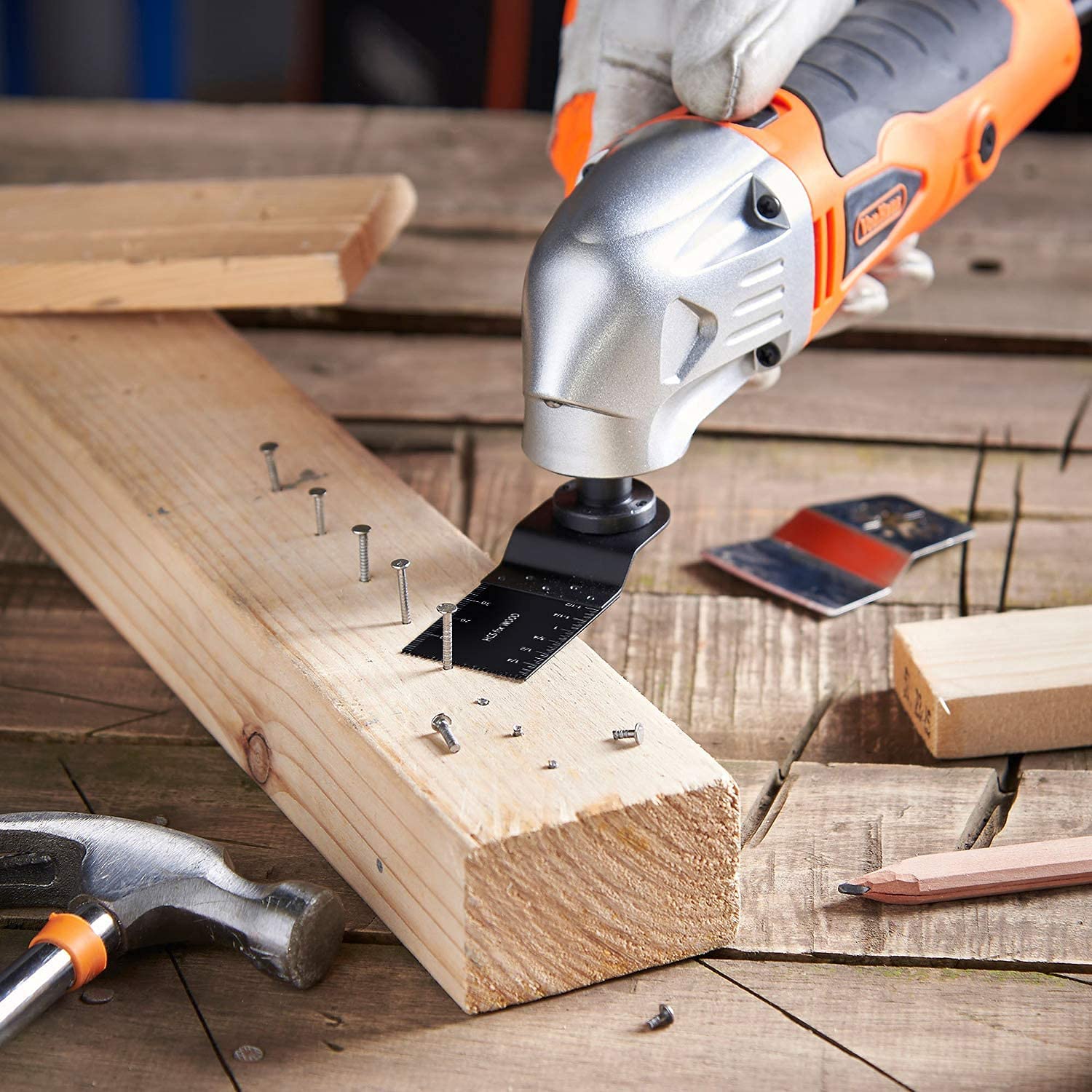 Zestaw brzeszczotów do piły, 100-częściowy zestaw akcesoriów oscylacyjnych, narzędzie wielofunkcyjne, odpowiednie akcesoria do Fein DIY