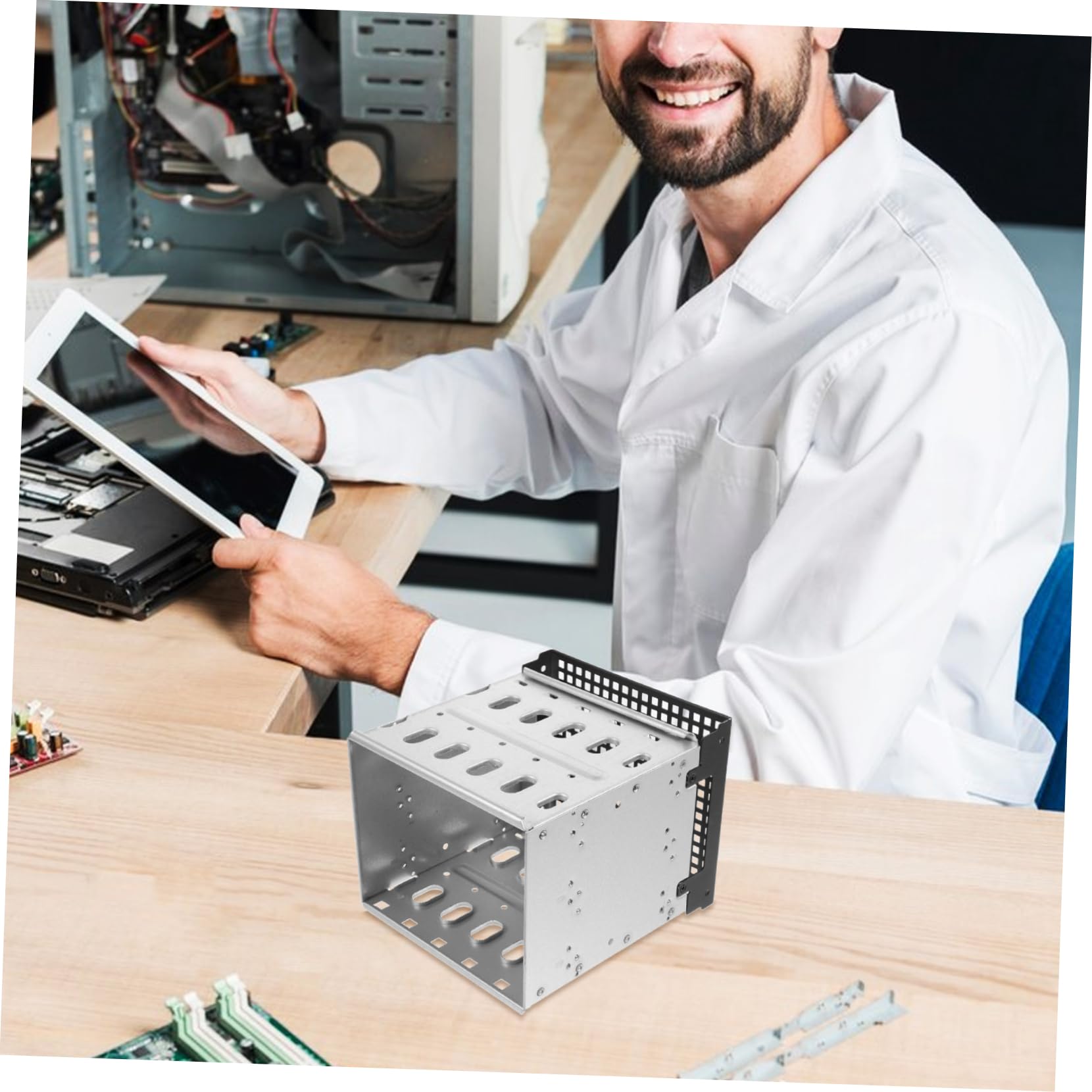 Soporte de Montaje para Disco Duro de 3,5 Pulgadas Multicapa Disipación Térmica para Carcasa de Computadora