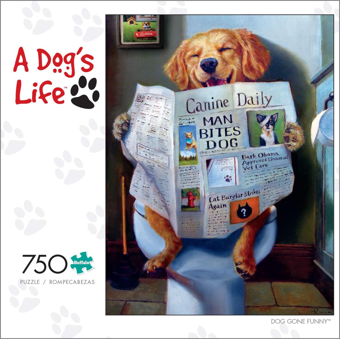 Buffalo Games - Dog Gone Funny - 750 Piece Jigsaw Puzzle Multicolor, 24"L X 18"W : Toys & Games