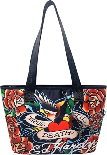 ED HARDY Womens Logo Tote Bag