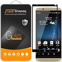 Supershieldz 2 Pack Designed for ZTE Axon 7 Tempered Glass Screen Protector, Full Screen Coverage Anti Scratch, Bubble Free Black