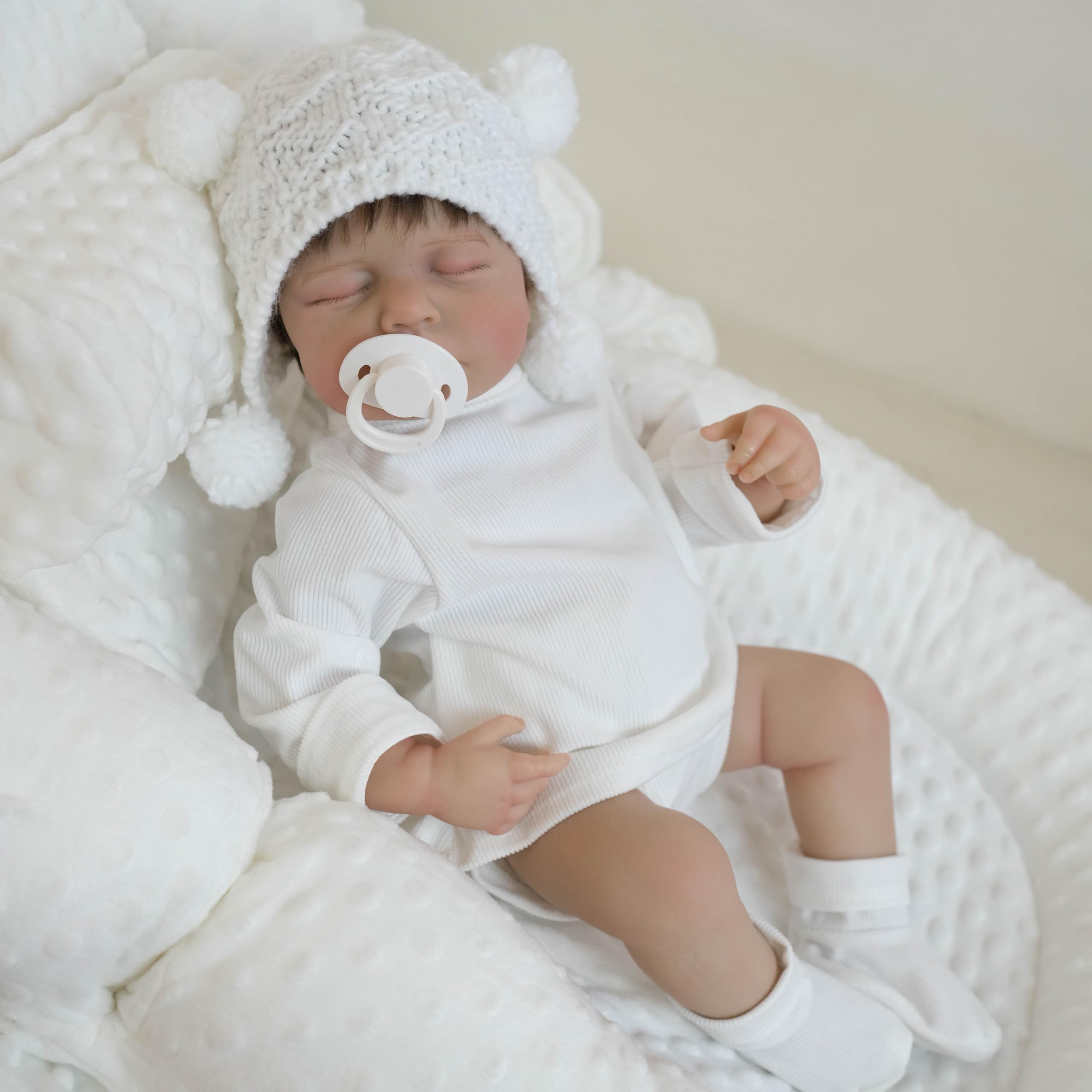 Pinky Reborn Baby Dolls Bathable Girl Loulou 20 Inch Reborn Dolls Full Body Vinyl Silicone Baby Doll Best Xmas Toys for Kids — image 1