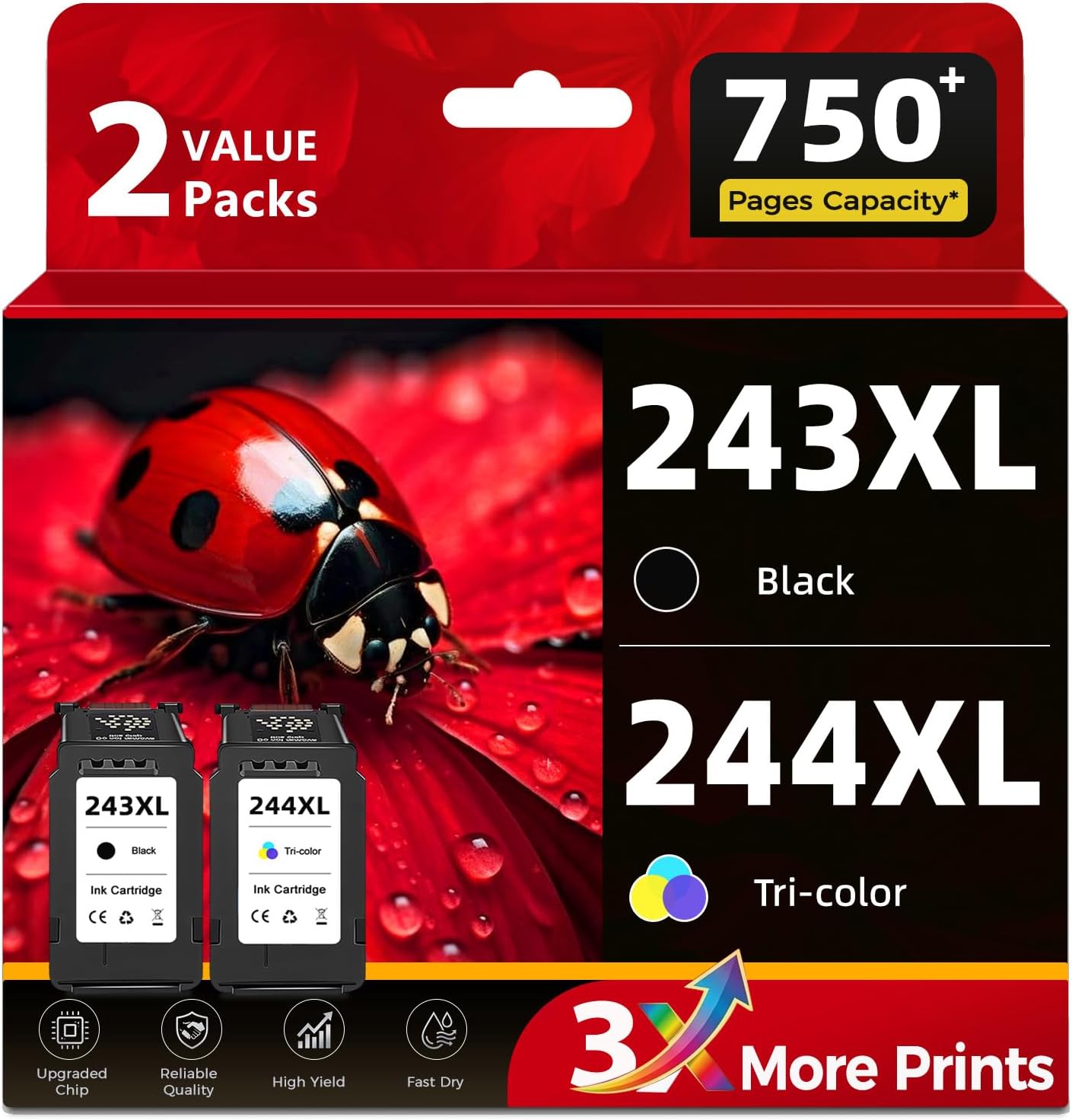 243XL 244XL Ink Cartridges Replacement for Canon Ink 243XL 244XL 245 246