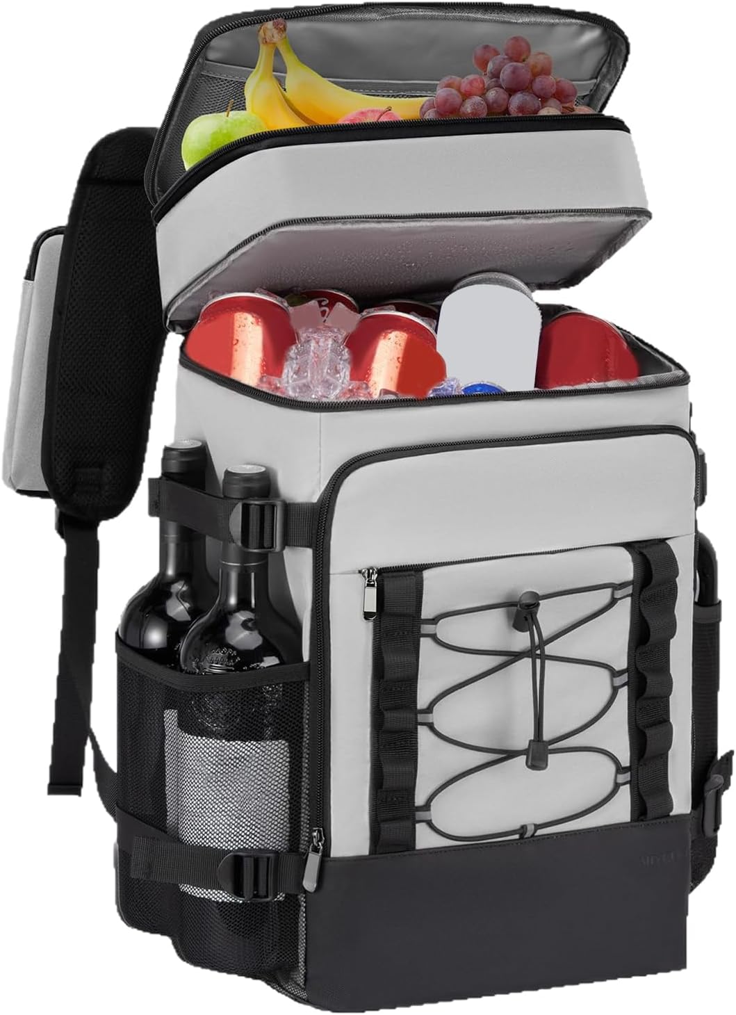 断熱保冷バックパッククーラー - 断熱防水仕様 保冷リュック - 再利用可能 ソフト保冷トート アウトドア キャンプ ハイキング 釣