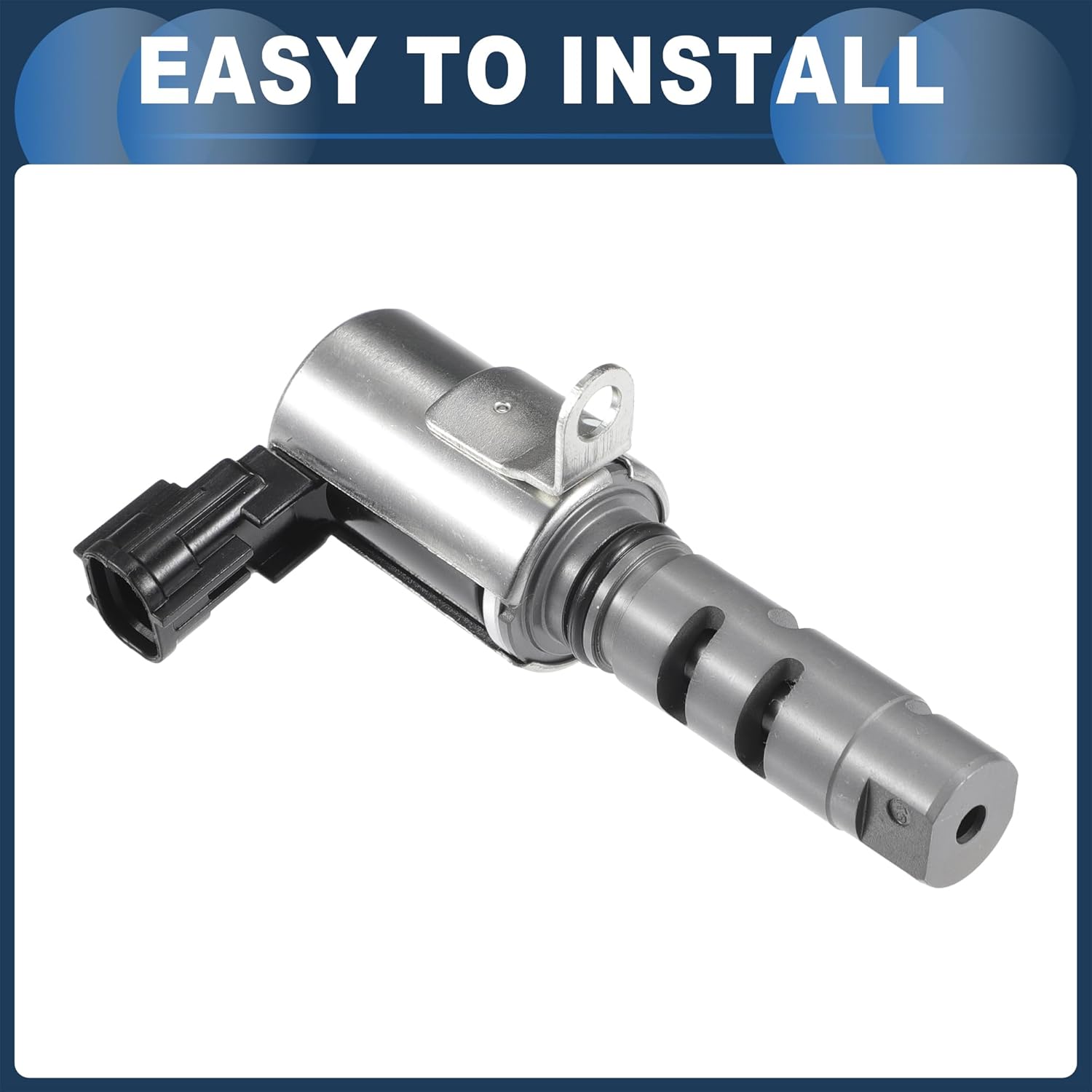Engine Variable Valve Timing VVT Solenoid, Car Engine Camshaft Oil Control Valve No.10921AA050 for Subaru Legacy 2008-2009 Silver Tone, 2 Pcs