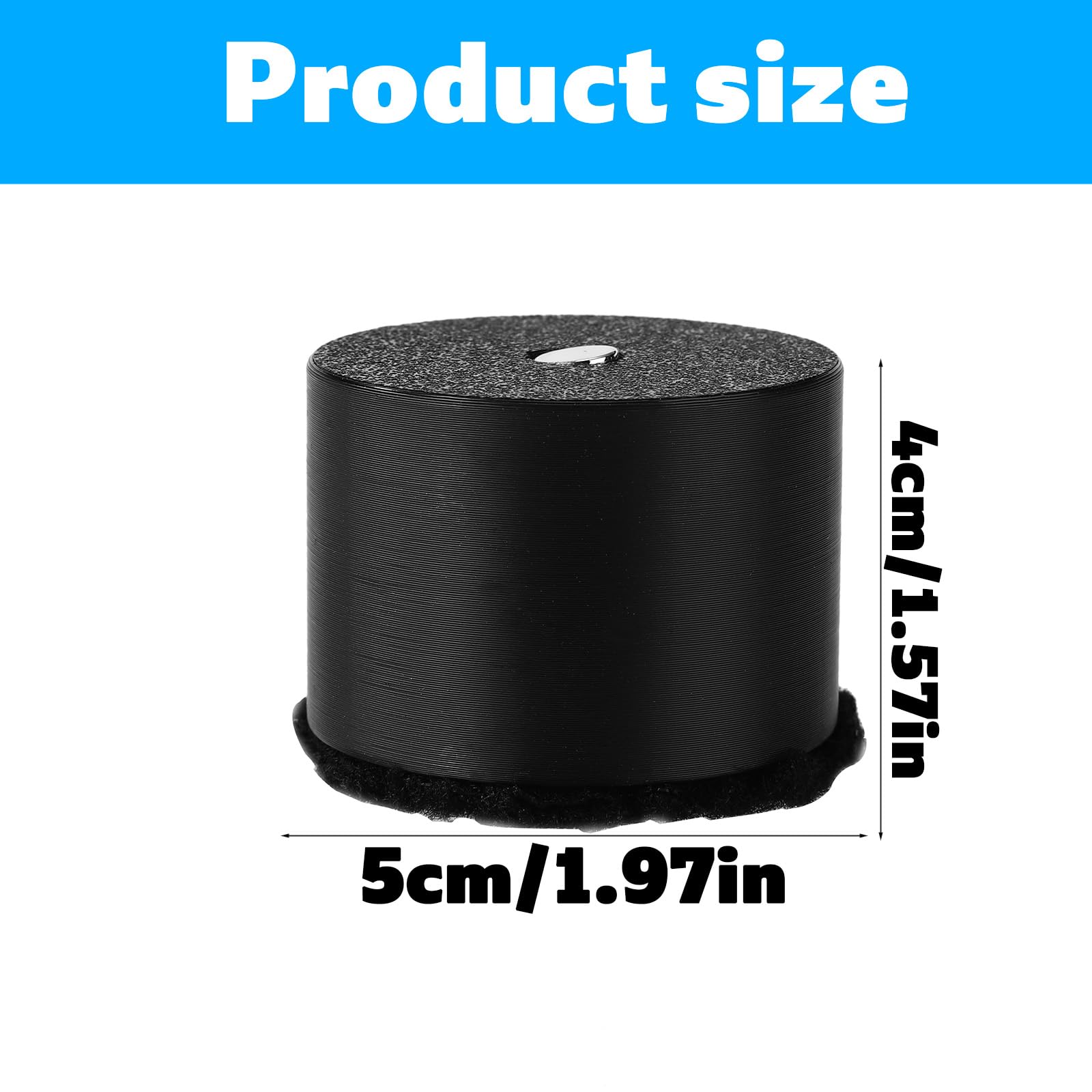 Lyreh 3pcs Portable Golf Ball Cleaner, 1.97x1.57in Magnetic Golf Ball Cleaning Tool Compact Cleaner Washer Sports Supplies for Men Women On-Course Use (Black)