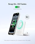 INIU for Magnetic Portable Charger, Qi2 Certified, Slimmest 45W 10000mAh Magnetic Power Bank, with USB C Cable, for iPhone 17,16, 15, 14 etc. Travel Hiking Essentials for College Students Travelers
