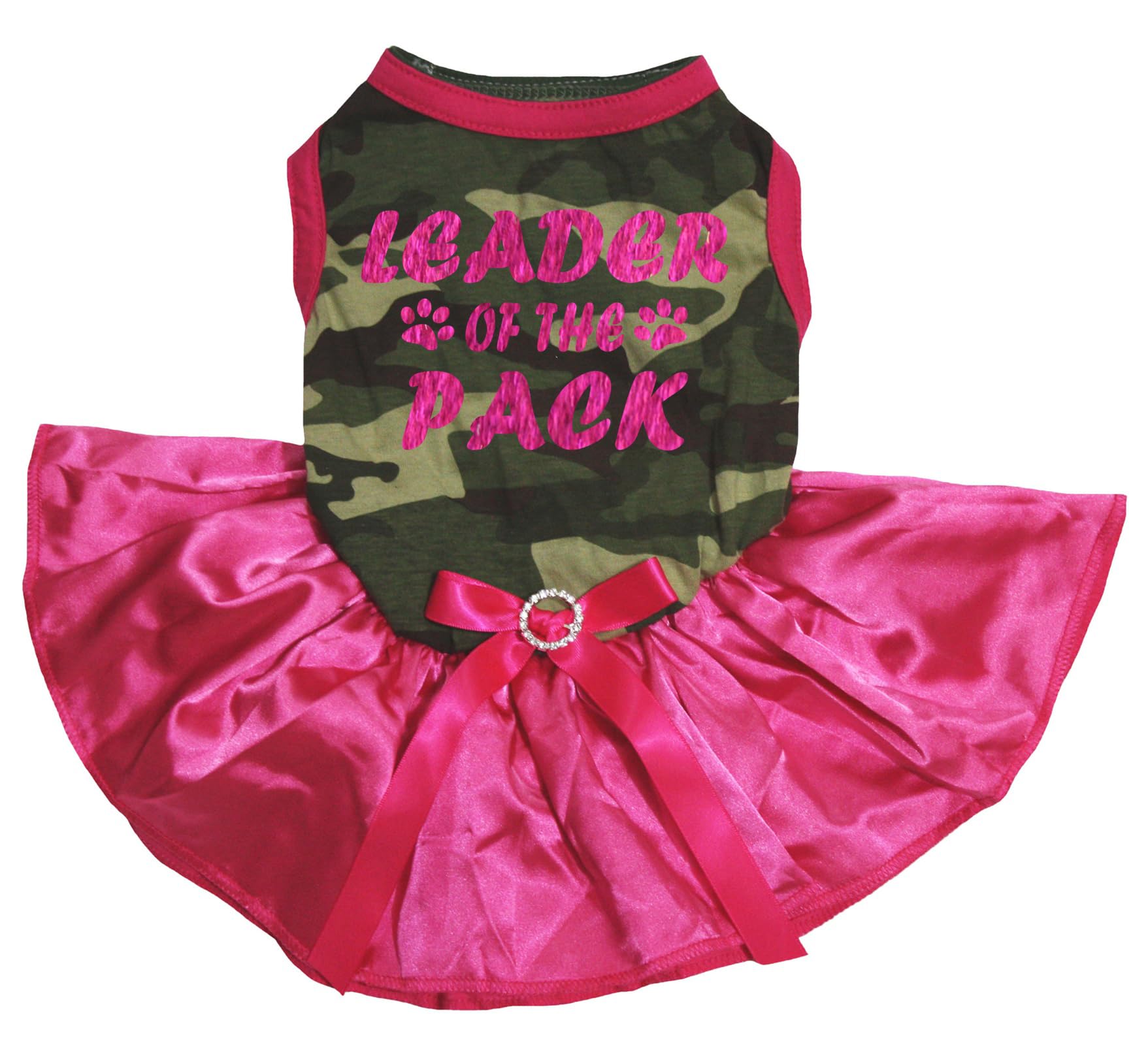 Robe pour chiot Leader Of The Pack rose et camouflage pour choyer votre animal