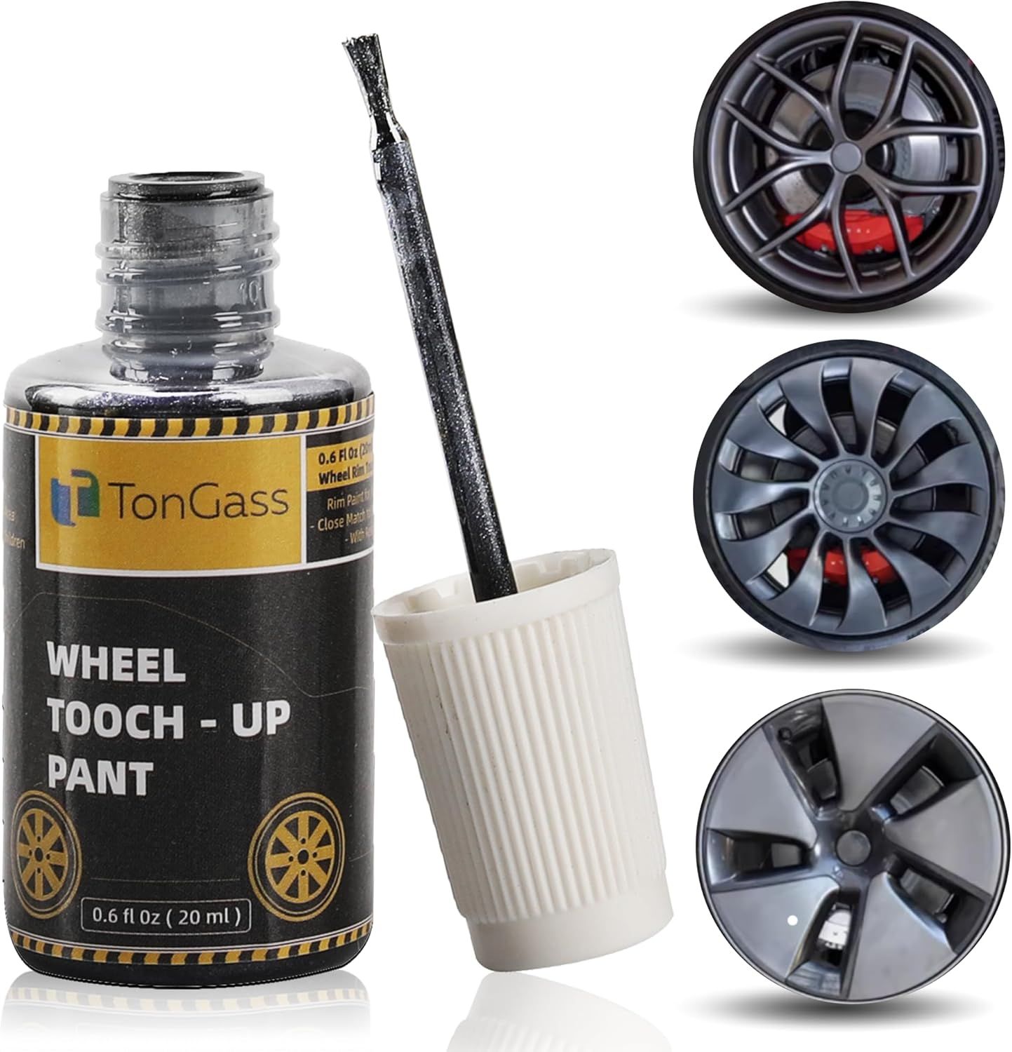 0.6 Fl Oz (20ml) Wheel Rim Touch Up Paint for Tesla Model Y/3 Car Rims