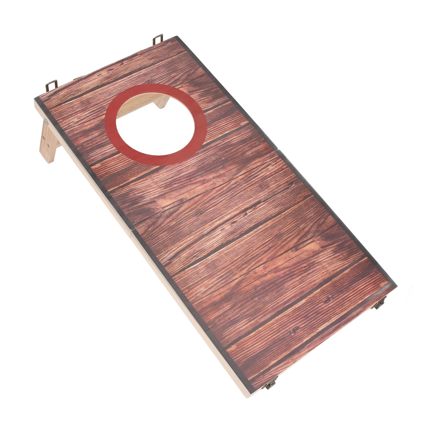 Yosoo Health Gear Zestaw do Gry w Cornhole, Przenośny Składany Zestaw do Gry w Rzucanie Workami Fasoli z Drewnianymi Deskami, Powłoka Wodoodporna, Powierzchnia Dociskana na Gorąco, Solidne Nogi