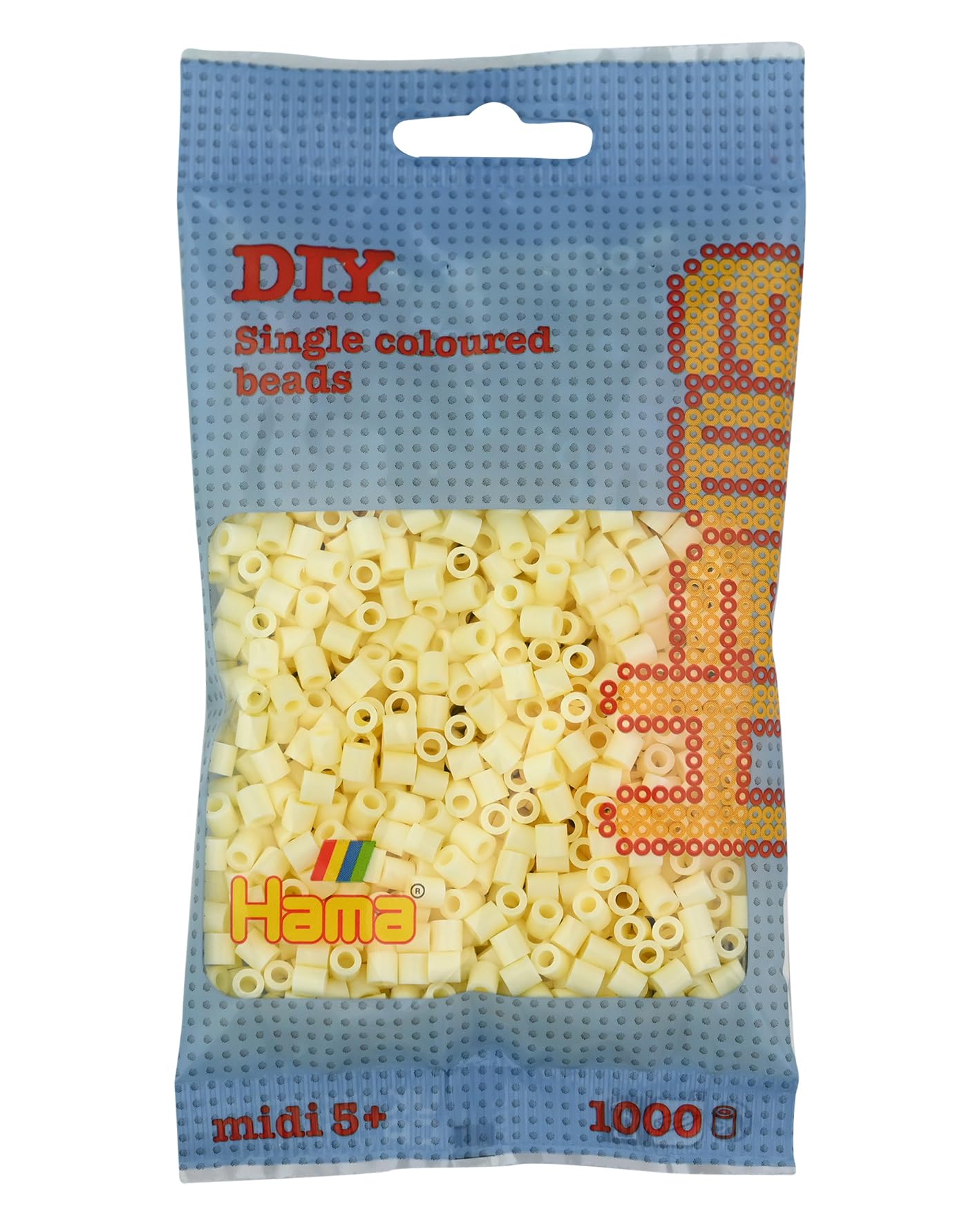 Hama Beads Bag | Approx. 1000 Midi Fuse Beads | Mosaic Decoration Arts & Craft for Creative Children Ages 5+ | Crème — image 1