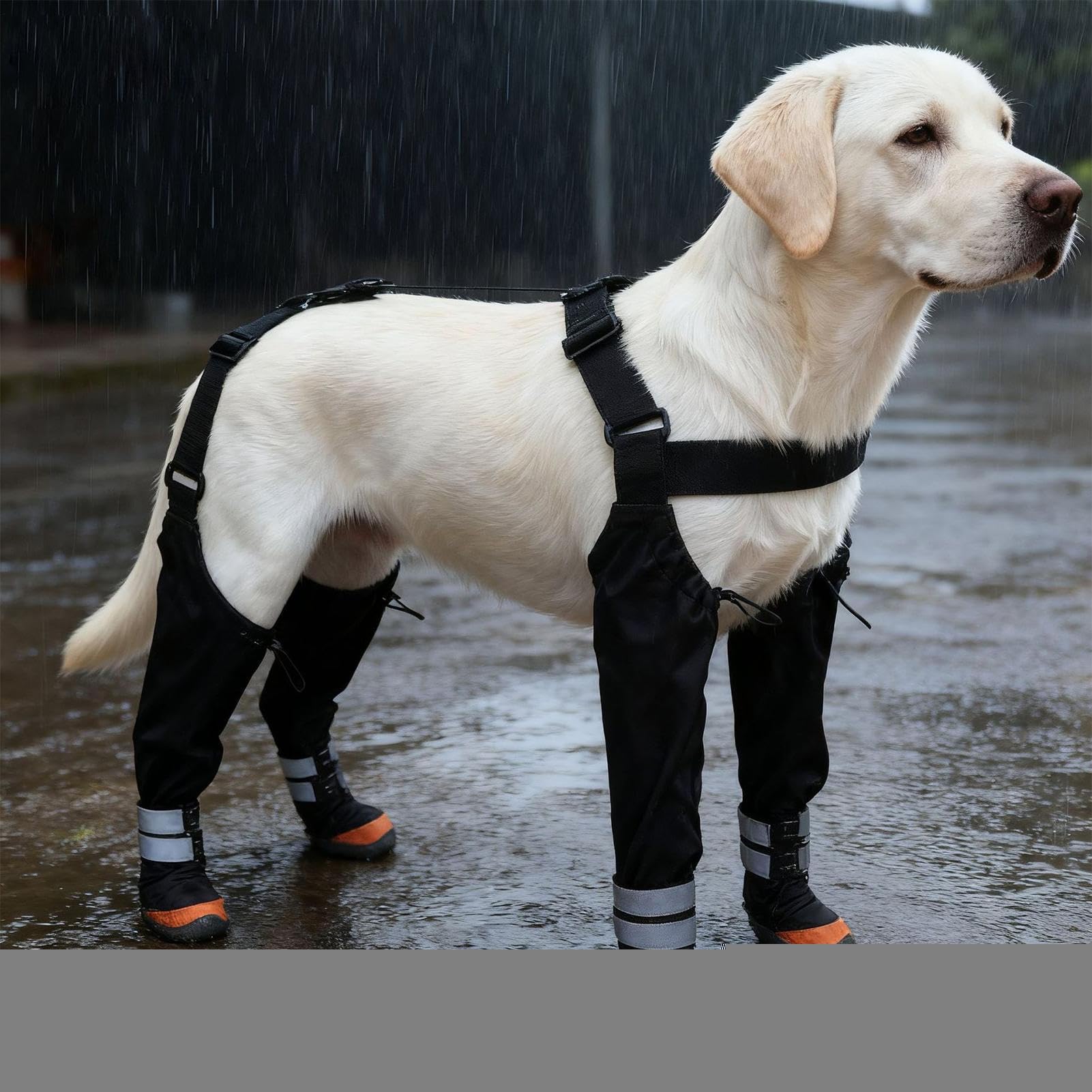 Stivaletti Regolabili per Cani Impermeabile Antiscivolo Protettivo | Bretelle Regolabili per Cani Piccoli con Striscia Riflettente Per Zampe, Passeggiate all'Aperto su Neve, Inverno