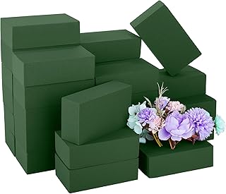 Hahood 24 Packs Floral Foam Blocks Wet & Dry Floral Foam Bricks 5.5x3.1x...