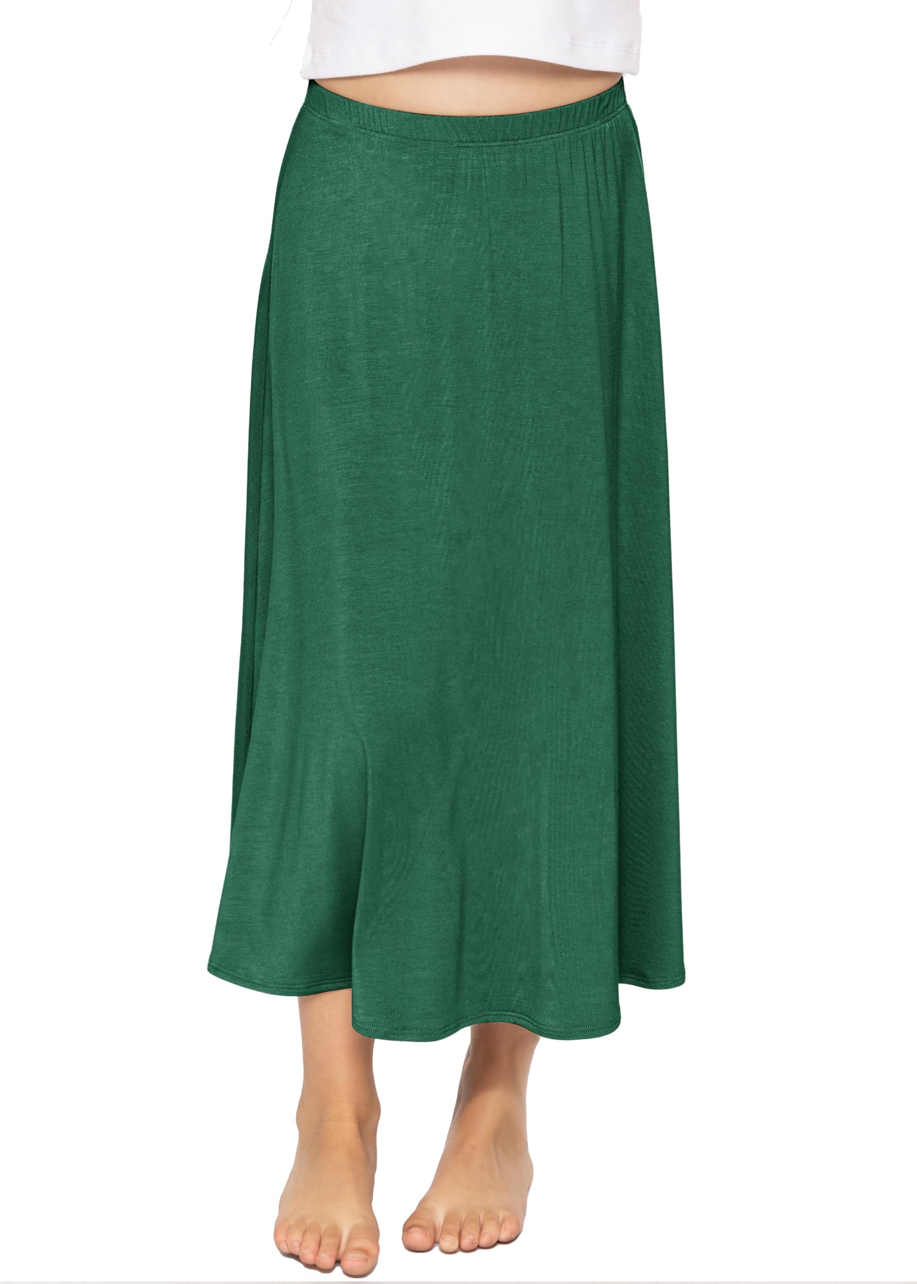STRETCH IS COMFORT Girls Skirts Flowy A Line Knee Length and Ankle Length