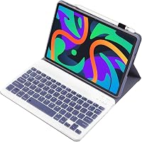leleyo Lenovo Tab M11 K11 Idea Tab 11" Billentyűzetes Tok Mágneses Levehető QWERTY Lila 3