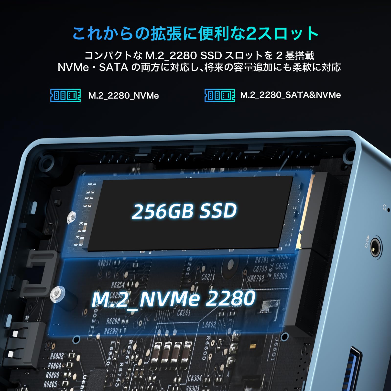 Amazon.co.jp: ミニPC 12GB RAM+256GB SSD | 8TB拡張可能 mini pc 4K