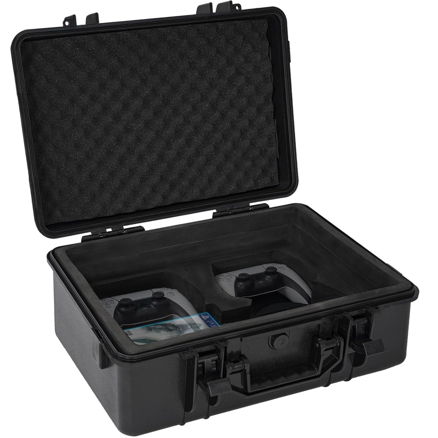 IBVIVIC Hard Shell Travel Carrying Case for PS5 Waterproof Protective Storage Case Compatible with PlayStation 5 Console Controllers