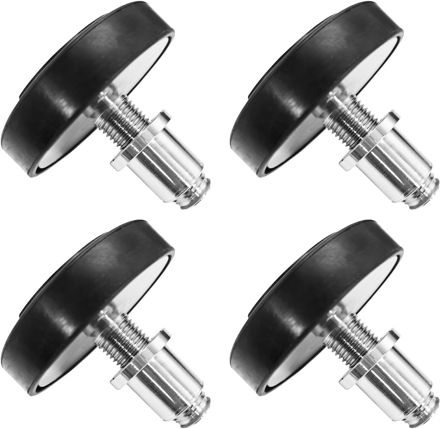 4PCS 35mm Shaft Diameter Car Lift Rubber Tray Heightening Feet Plus High Leg Pads, Screw Up Car Lift Pads Heightening Feet Tray