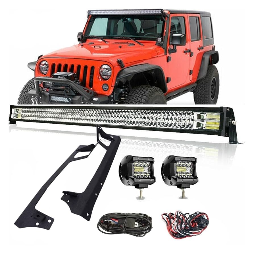 Amazon | カーアクセサリー 52 インチ 700 ワット LED ワーク