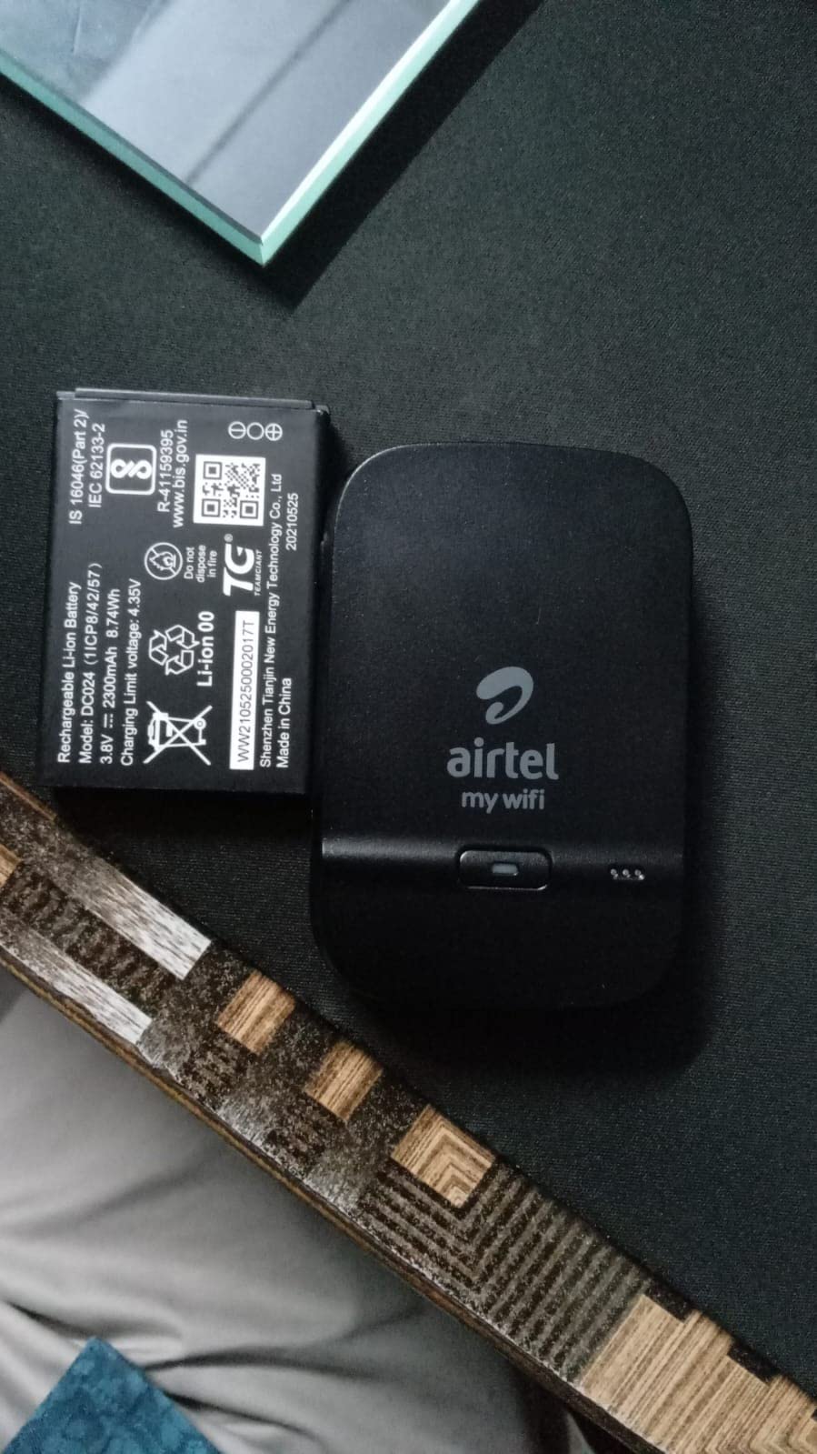(Refurbished) Airtel AMF311WW Data Card (Black), 4g Hotspot Support