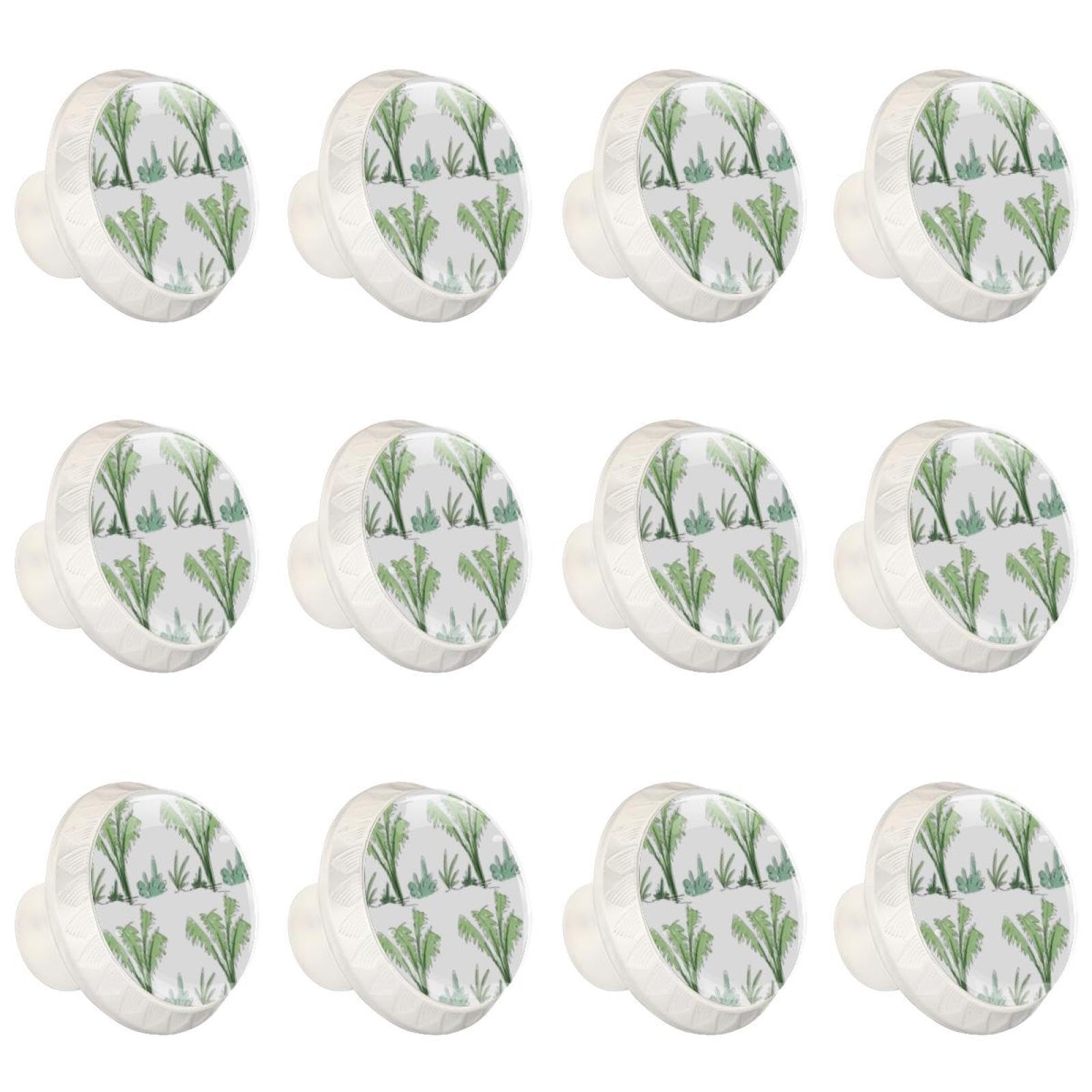 Boutons de tiroir en verre cristal transparent durable et ergonomique x12