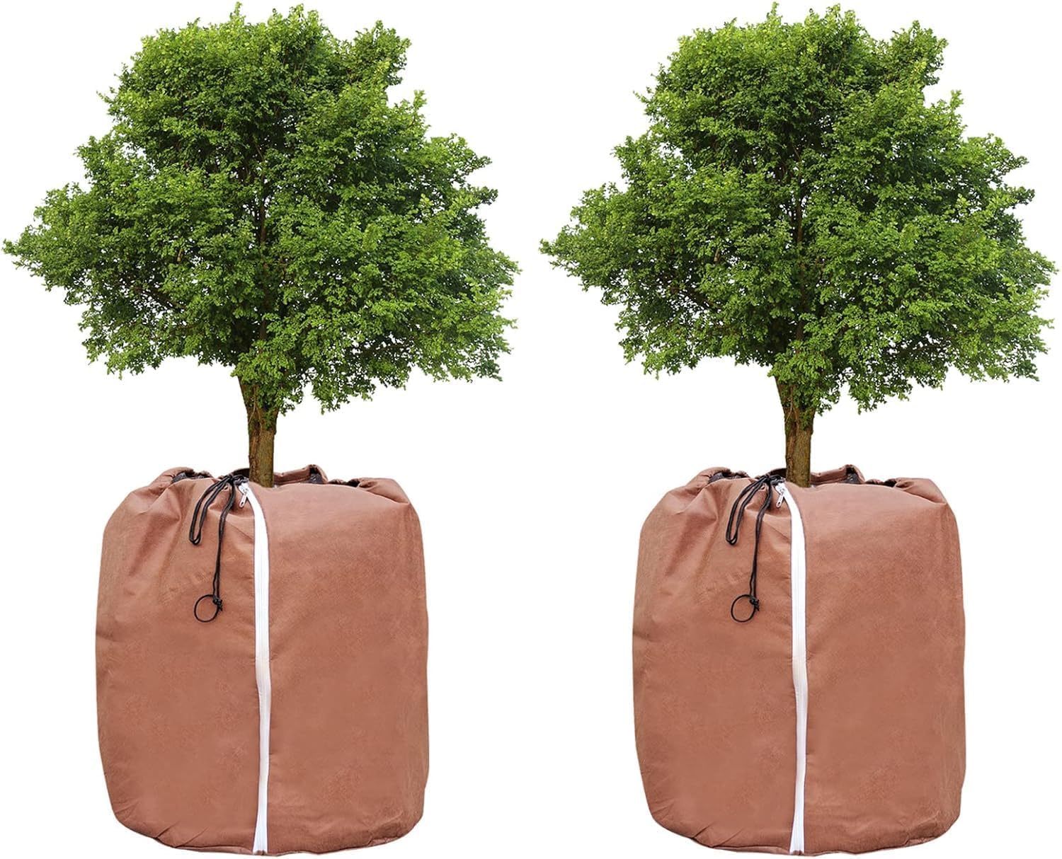 Wzzy Gurden Sacchetti antigelo per Piante in Vaso, Protezione per Piante, Protezione Invernale per Piante, 65 x 70 cm, 70 g/m², Poliestere (2 Pezzi)