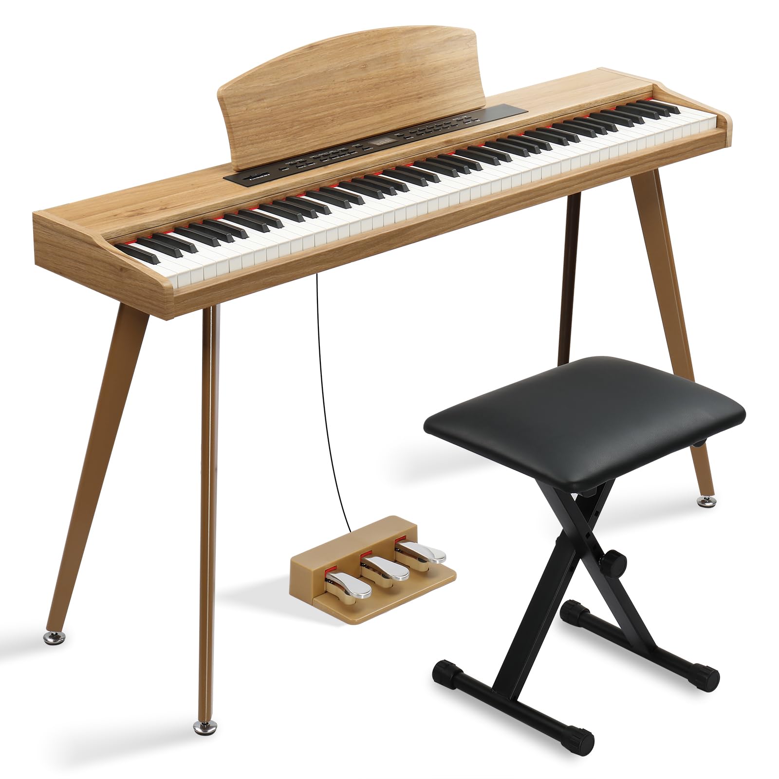 Amazon.com: Ktaxon 88 Key Keyboard Piano Set, Full Size