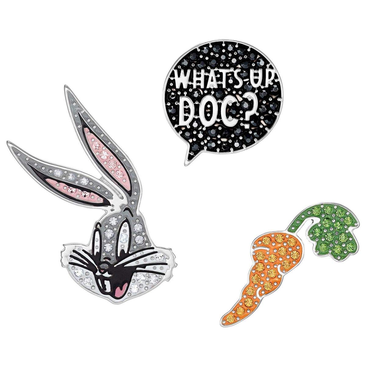 SWAROVSKI Looney Tunes Tie Pin Set Dark Multi One Size