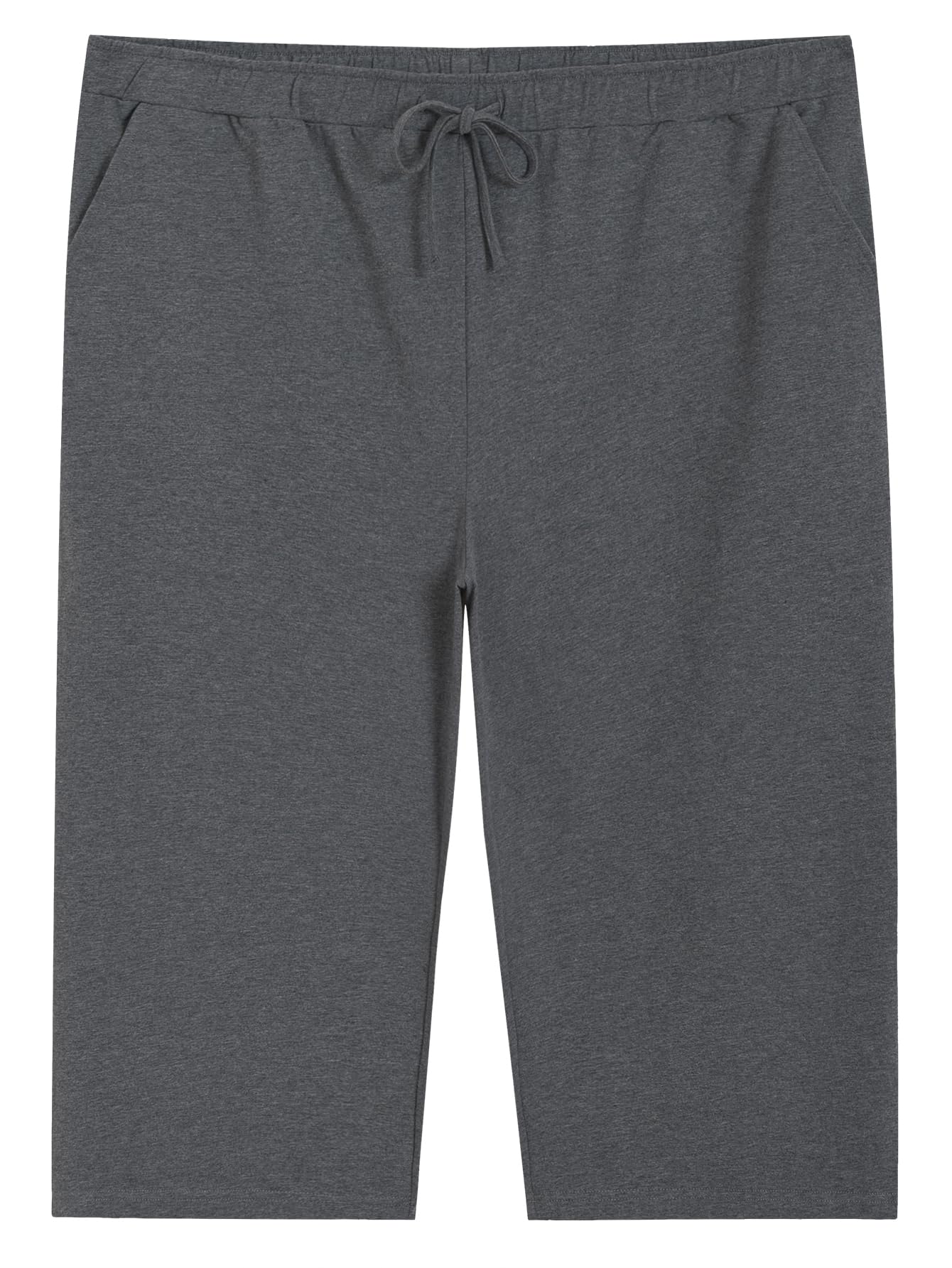 Weintee Womens Plus Size Cotton Capris Wide Leg Capri Pants with Pockets