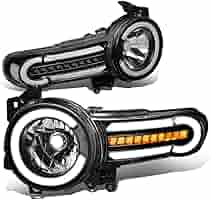 fjクルーザー イカリングヘッドライト　シーケンシャルウィンカーセット FJ クルーザー LED ヘッド ライト 流れる ウインカー VLAND