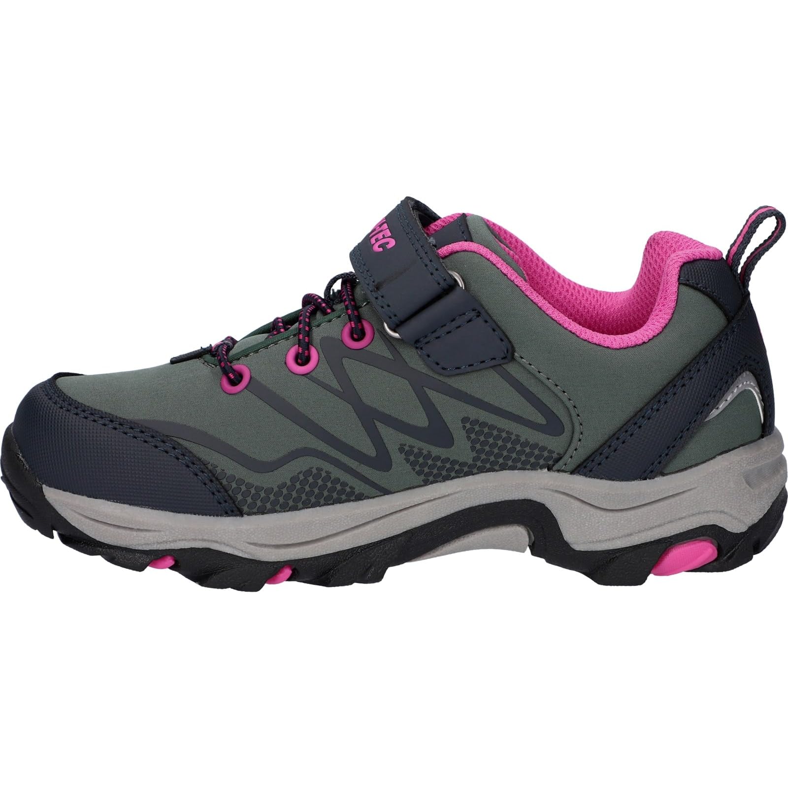 HI-TEC Blackout Low Boots Dark ForestIndia InkPink