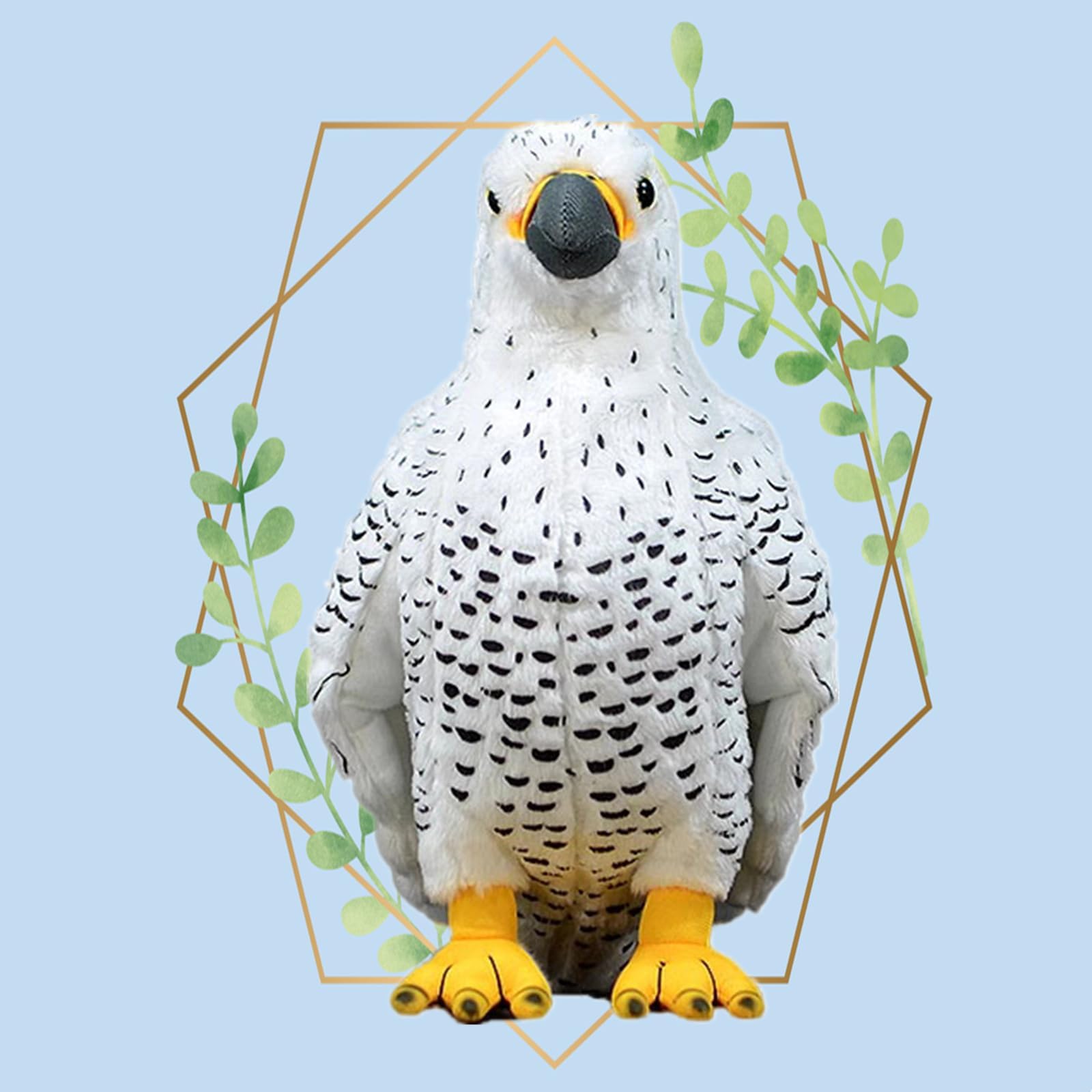 lilizzhoumax White Gyrfalcon Plush Toy 25cm/9.8” - Image 3