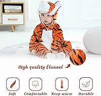 Vista 18 de TONWHAR Baby Boy's Girl's Animal Bodysuit Infant And Toddler's Romper Jumpsuit Halloween Costume Partywear Mono marrón