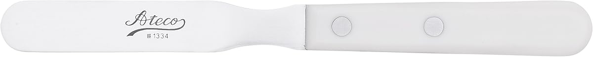 Ateco Straight 4-Inch Stainless Steel Blade, Plastic Handle, Dishwasher Safe Icing Spatula, small