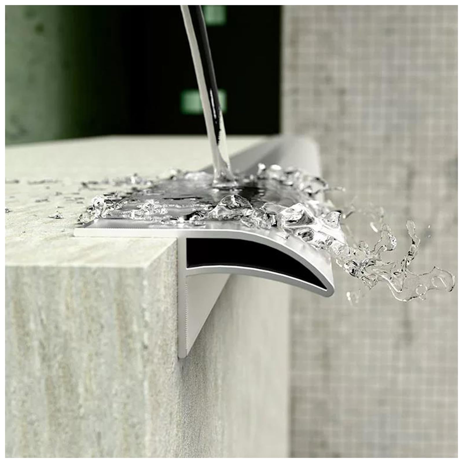 LXLZYXSF Aluminum Drip Edge Trim for Windowsill Ledge/Roof Eaves/Wall Nosing, 3-1/8" Wide Cuttable Beak-Shaped Profile Strip Drip Cap(L 220cm/7.2ft)