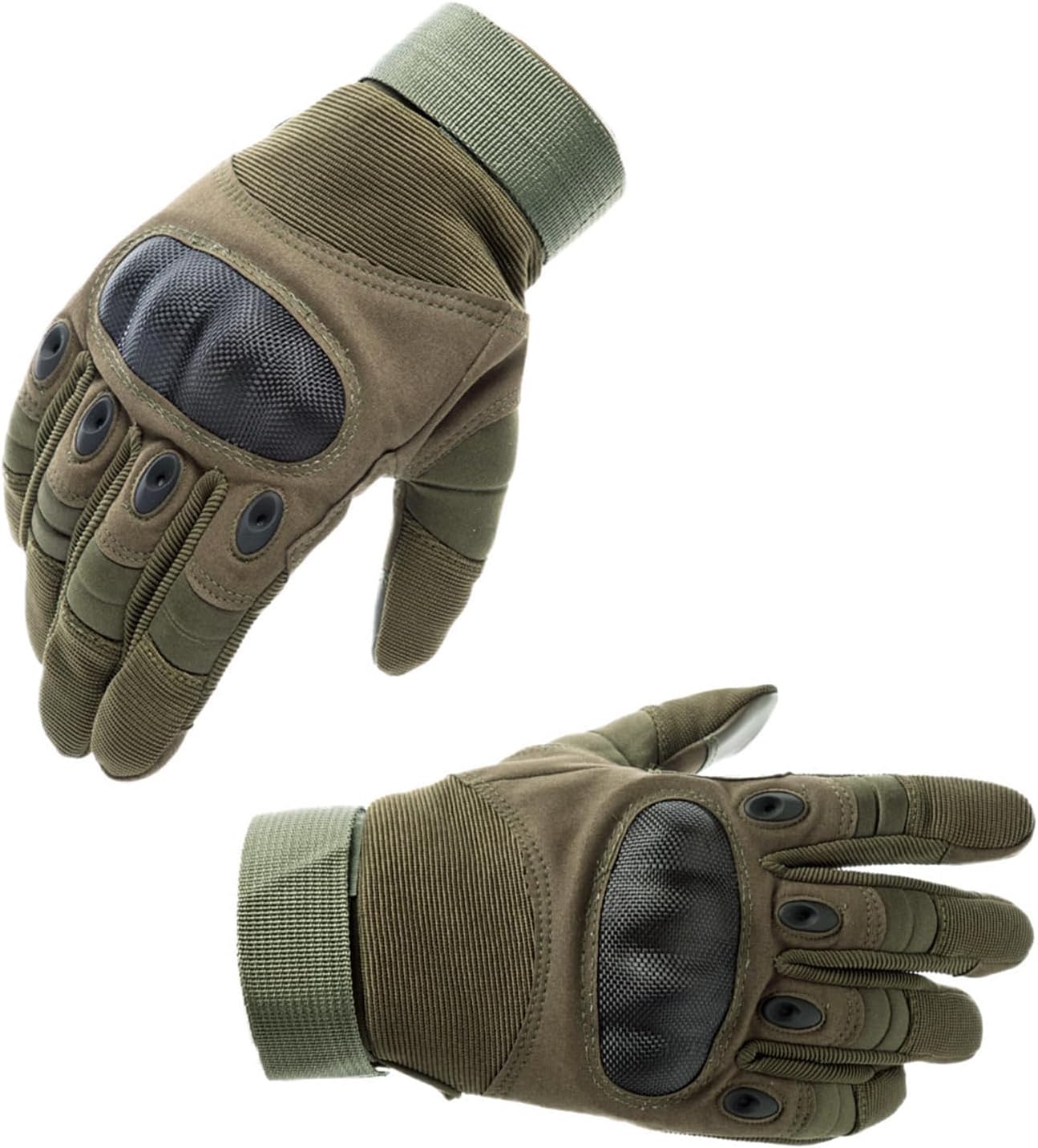 Motorcycle Gloves with Hard Knuckle Protection - Touchscreen Full Finger Riding Gear for Men & Women, Breathable Mesh for MTB, ATV, BMX & Outdoor Sports