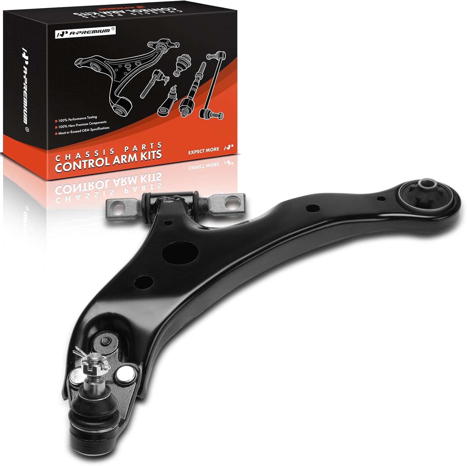 A-Premium Front Left Lower Control Arm, with Ball Joint & Bushing, Compatible with Toyota Camry 2007-2017, Avalon 2005-2018 & Lexus ES350 2007-2019, ES300h 2013-2018