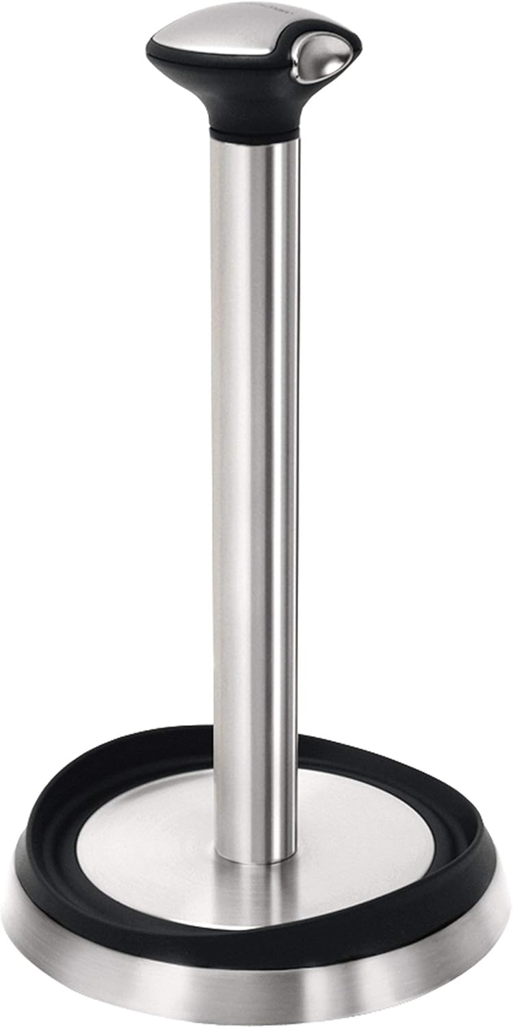 simplehuman Quick Load Standing Paper Towel Holder, Stainless Steel