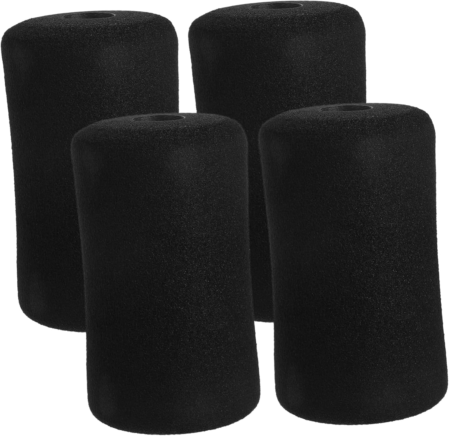 Kichvoe 4pcs Replacement Foam Roller Pads for Gym Exercise Equipment Inner Sponge Sleeves for Ab Training Lightweight Cushioned Fitness Machine Accessories