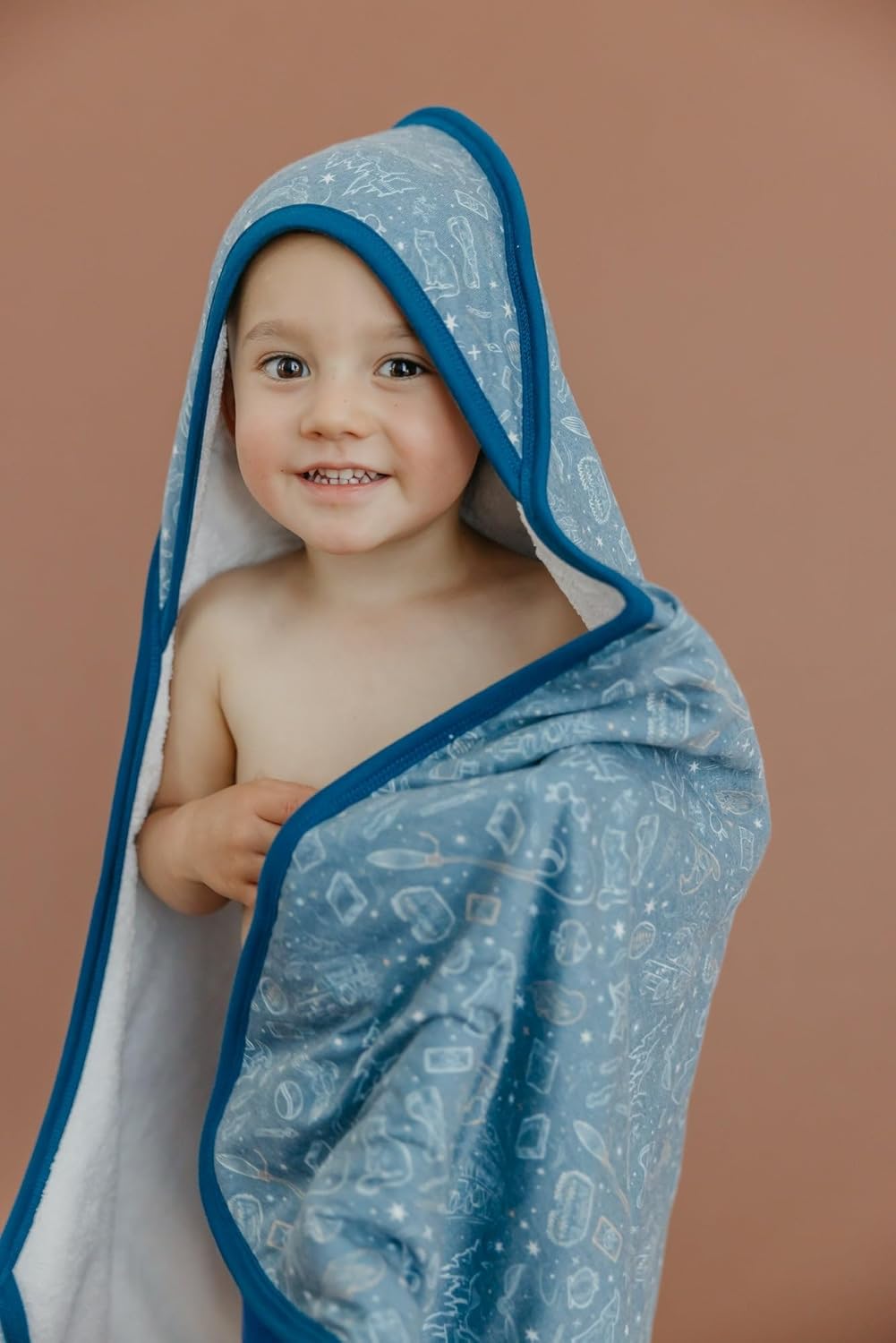 Copper Pearl Hooded Bath Towels Premium Knit/Terry Cloth Toddler Towels with Hood, Pockets, and Cool Designs - Great to Gift and Make Bath Time Fun - Big Kids Hooded Towel, Hogwarts™ - Image 5