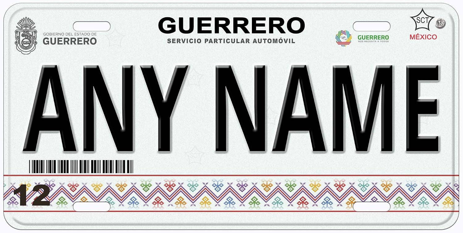 Taxco Guerrero Mexico Personalized Novelty Car Auto License Plate Any Name