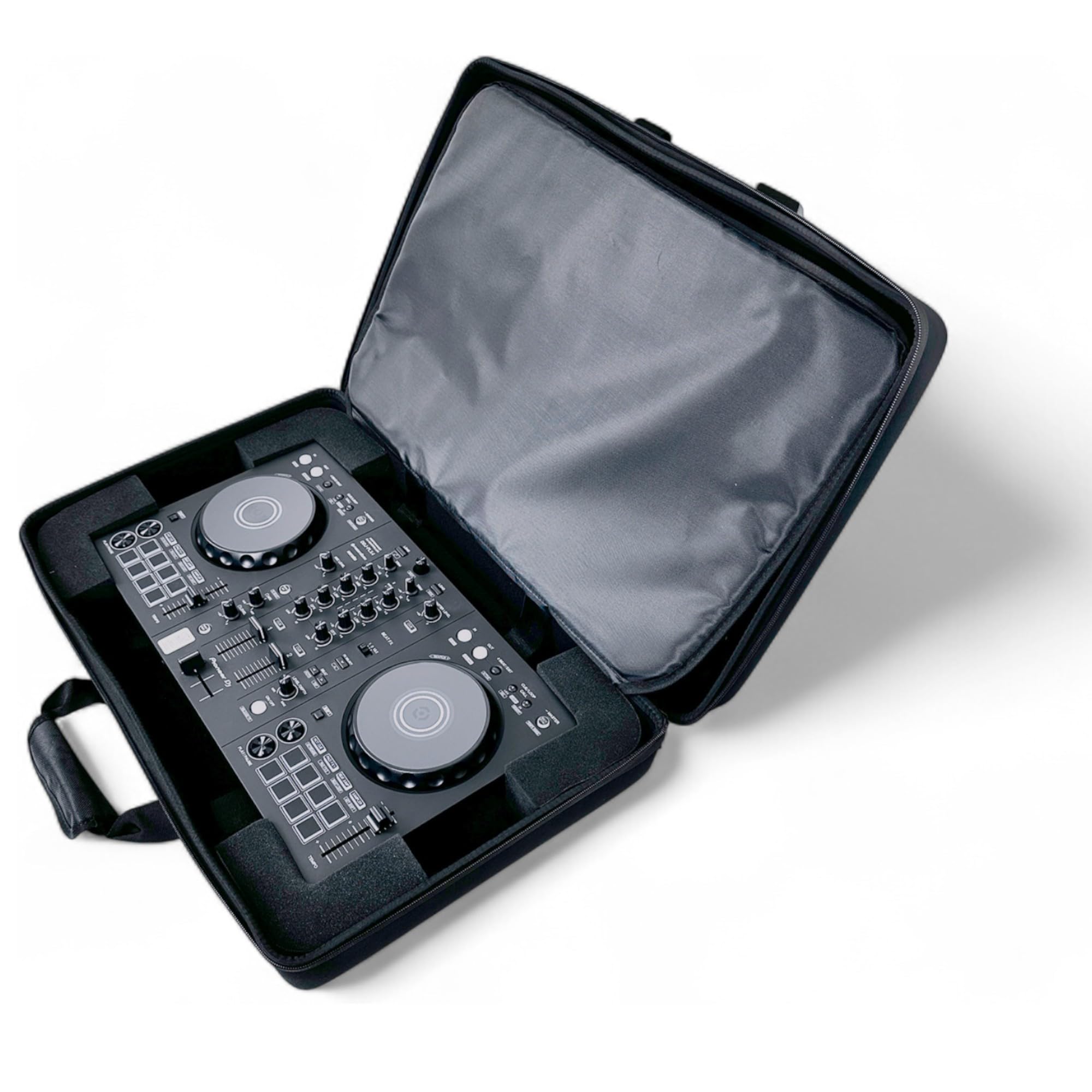 Protekt Borsa per Pioneer DDJ-FLX4 con tasche interne BFLX4IP DJ custodia rigida per controller Pioneer DJ, tasche per laptop, cuffie, cavi, Nero , 60 x 38 x 17 cm, Borsa per controller DJ