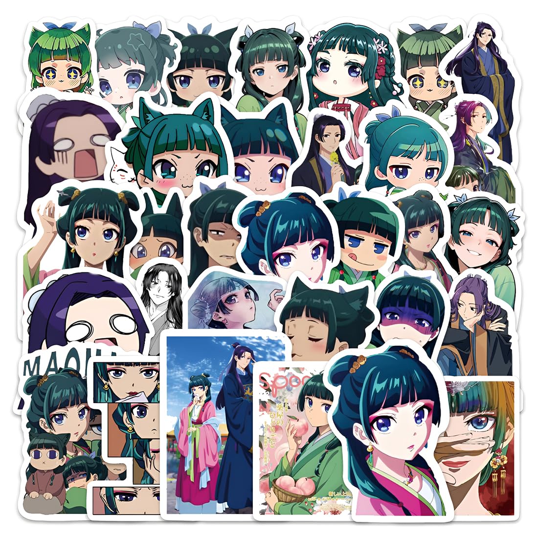 The Apothecary 51 Adesivi Set, Sticker Anime, colorati, impermeabili, per Laptop, Valigia, Skateboard, Auto, Bambini, Adolescenti, Decorativi