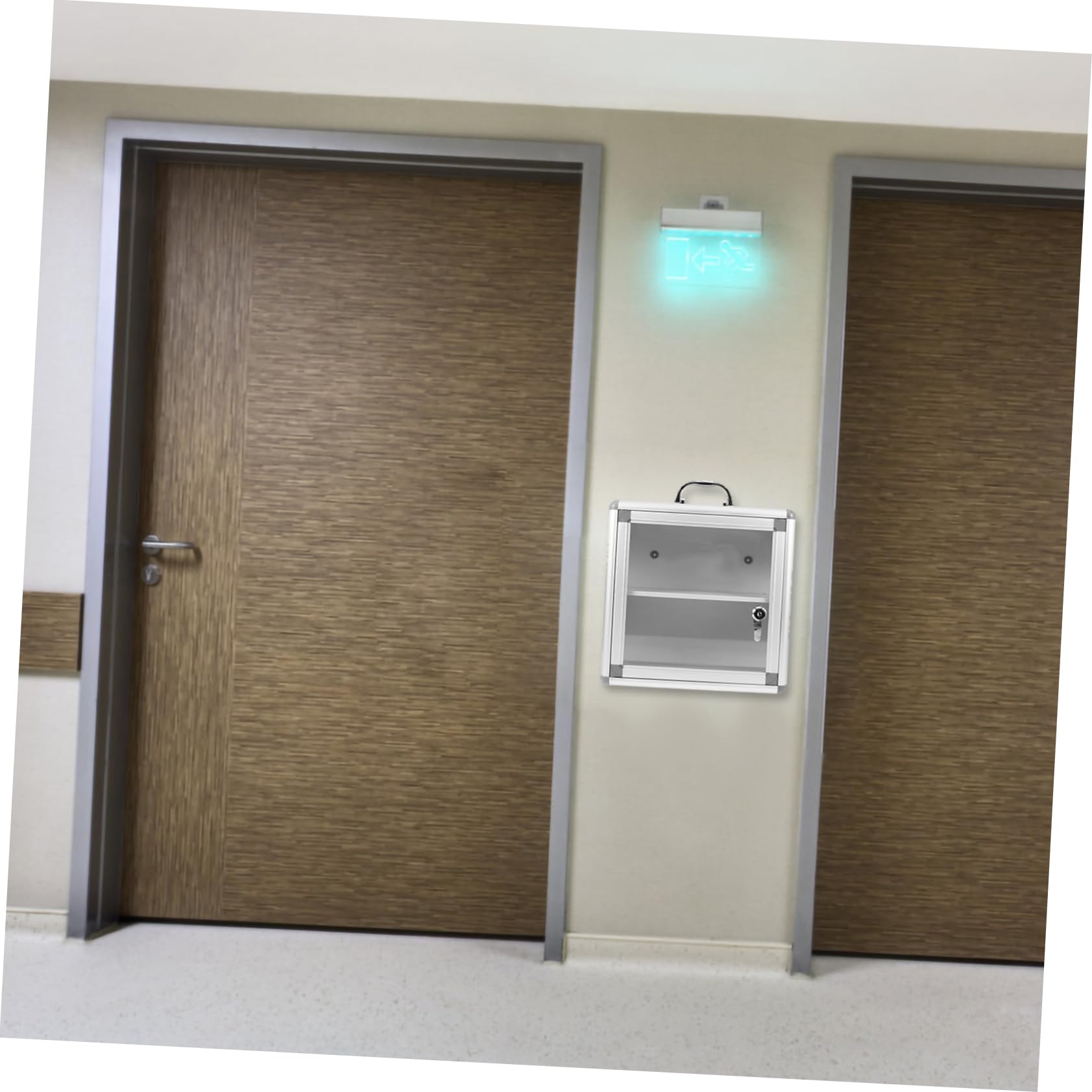 Botiquín y Almacenamiento de Emergencia de Metal Doble Compartimento de Pared Fácil de Instalar para Uso en Hogares y Familias