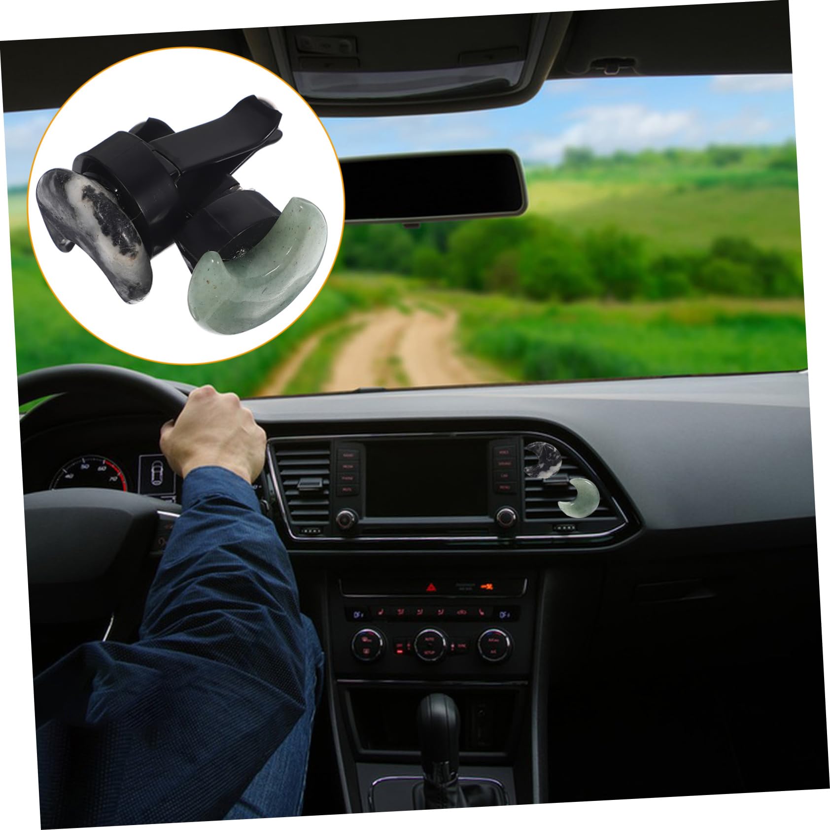 Gatuida 8 Pz Clip Per Profumo Per Auto Simpatico Deodorante Per Auto Clip Di Uscita Del Diffusore Per Auto Arredamento Dell'auto Accessori Per Prese D'aria Per Auto Cristallo