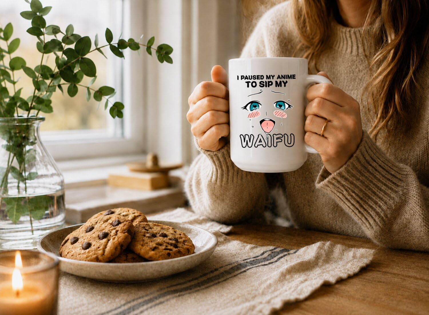 Anime Mug Waifu Lover Gift For Otaku image 3
