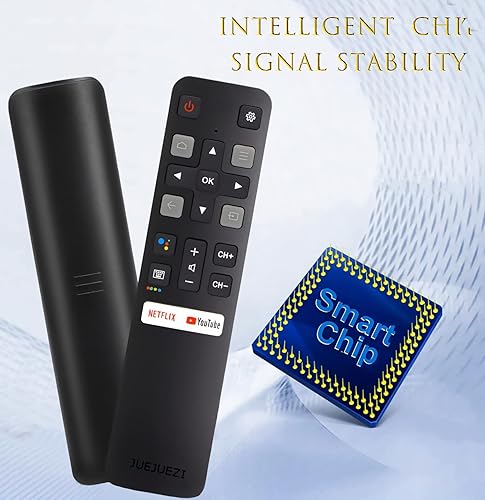 Miniatura 7 de Control remoto por voz para TCL Android TV, nuevo repuesto actualizado RC802V para televisores TCL, 40S330 32S330 40S334 32S334 70S430 32A325 32A323